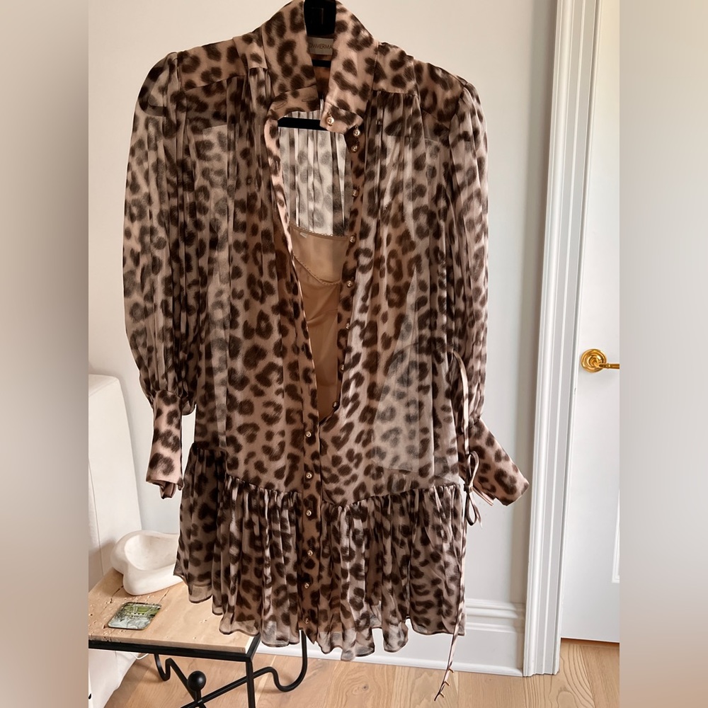 ZIMMERMANN
Dan leopard-print short dress